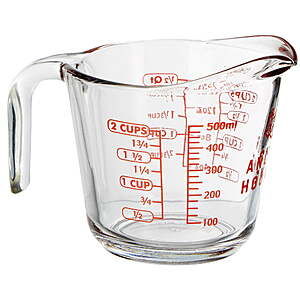Anchor Hocking Glass Measuring Cup, 2 Cup